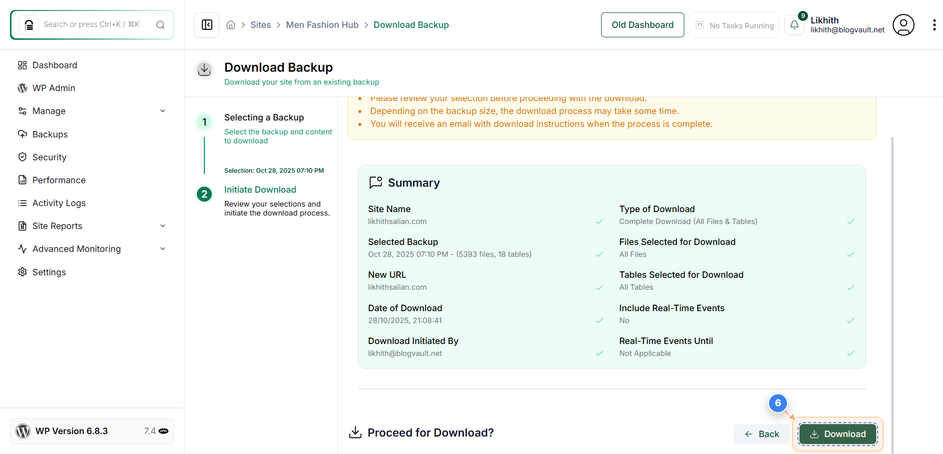 Step 6 screenshot