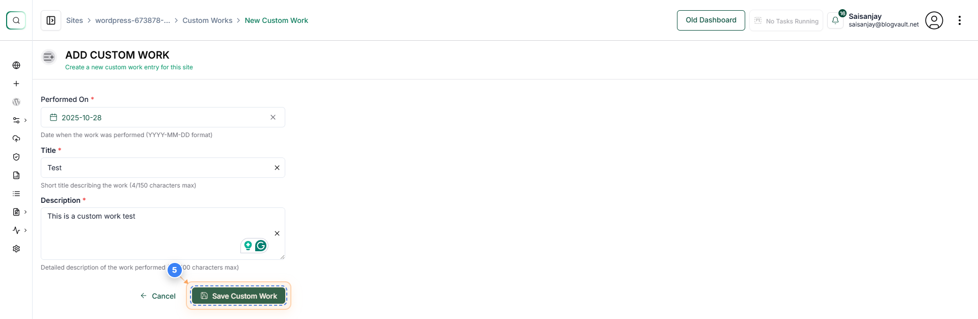 Step 5 screenshot