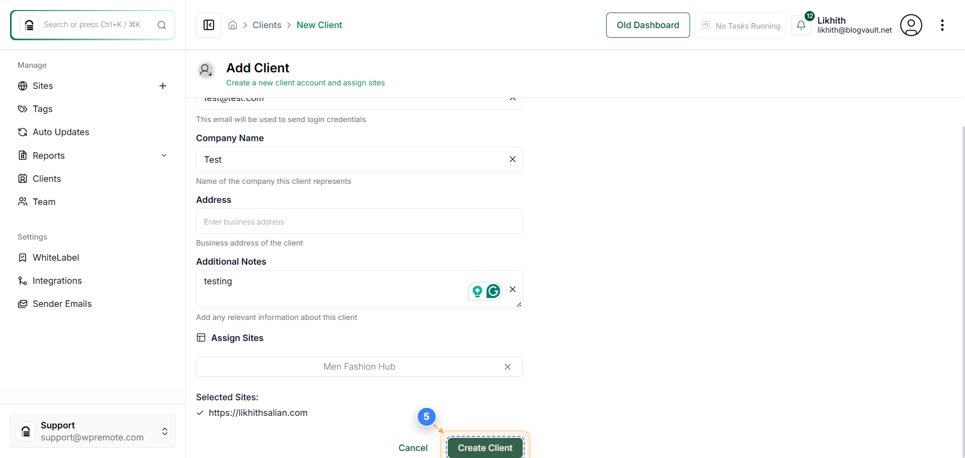 Step 5 screenshot