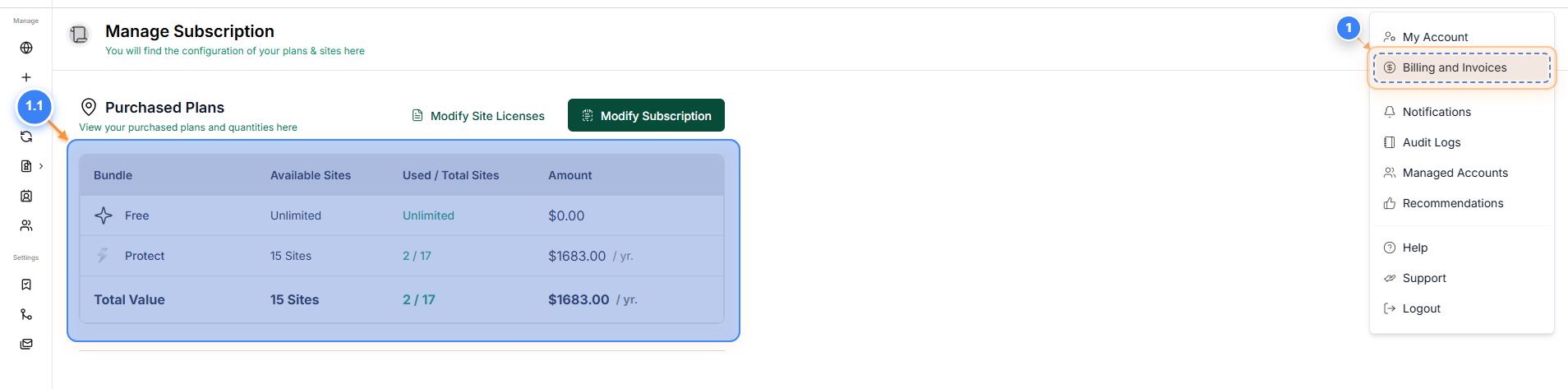 Step 1 screenshot