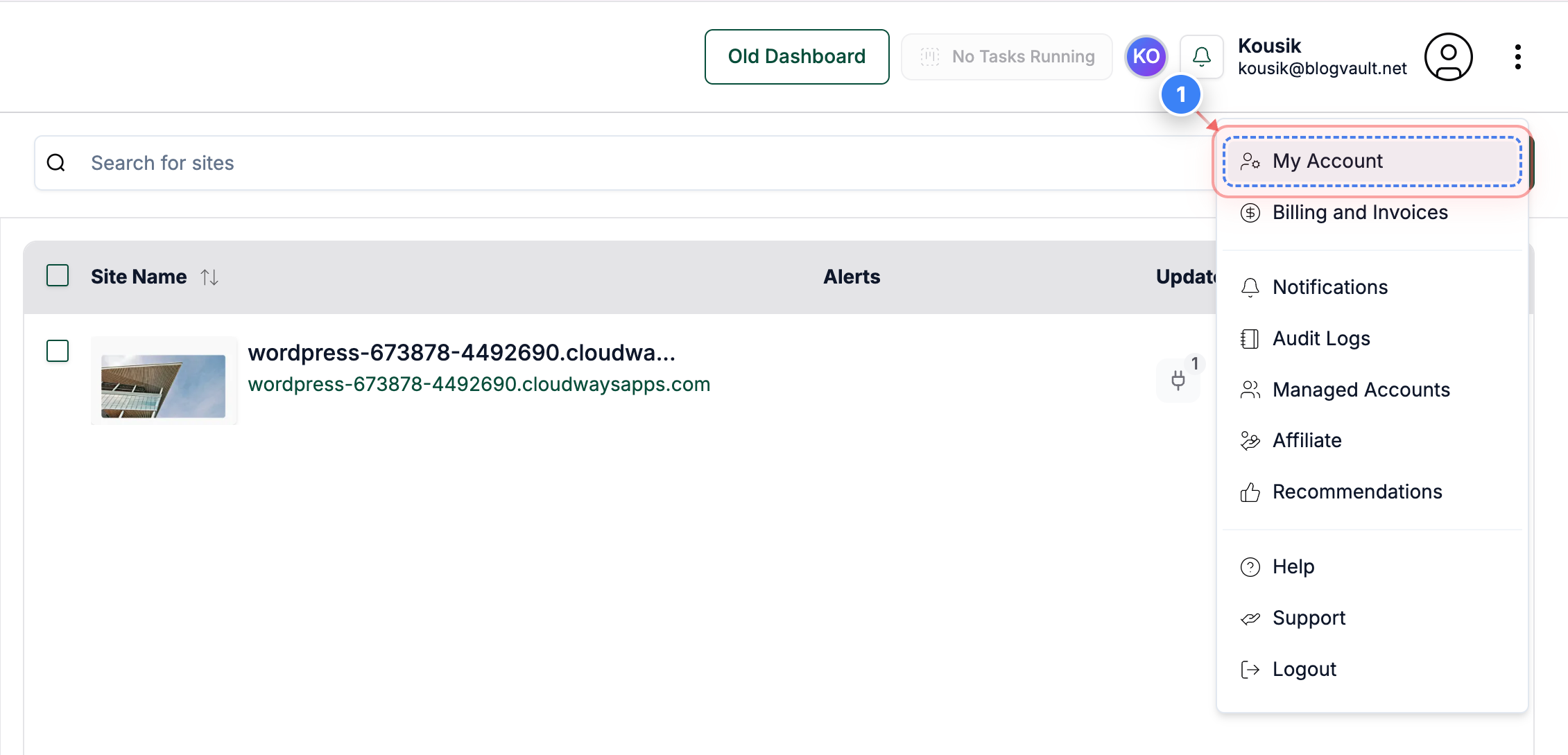 Step 1 screenshot