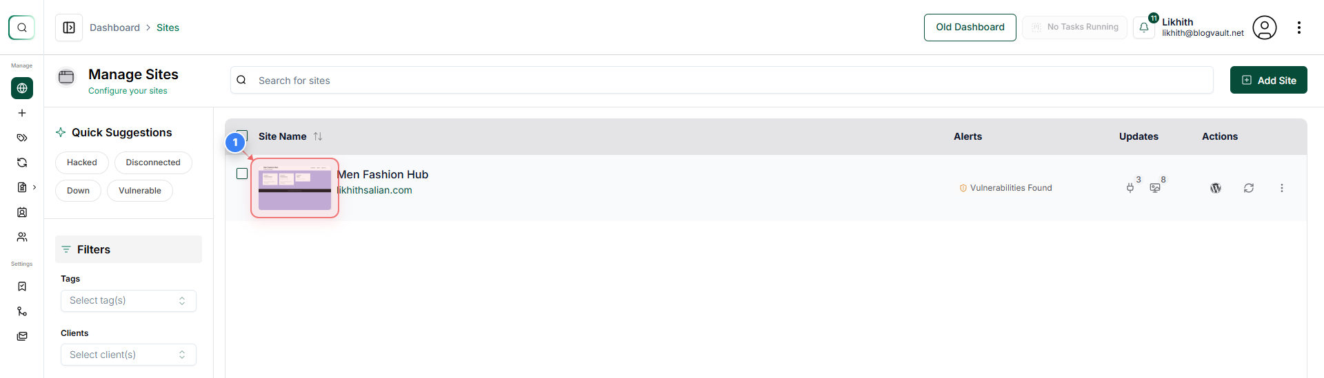 Step 1 screenshot