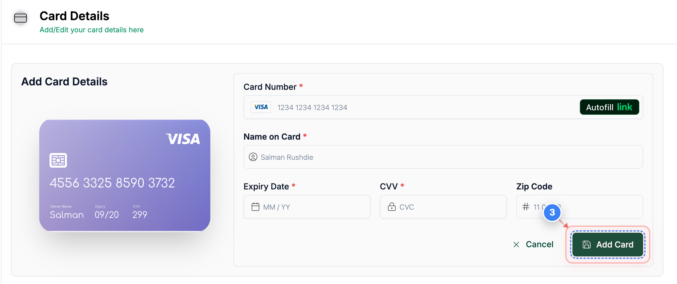 Step 3 screenshot