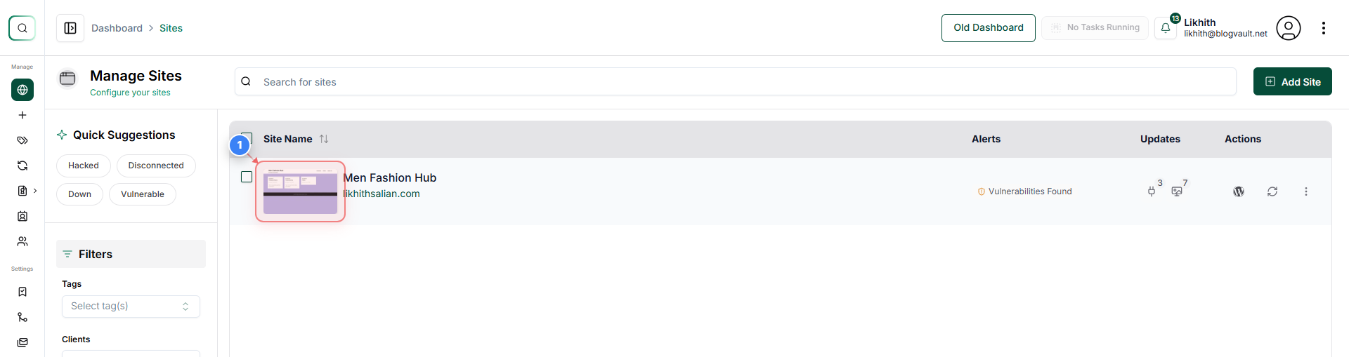Step 1 screenshot