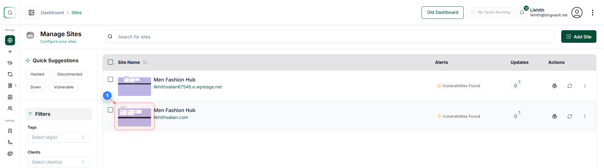 Step 1 screenshot