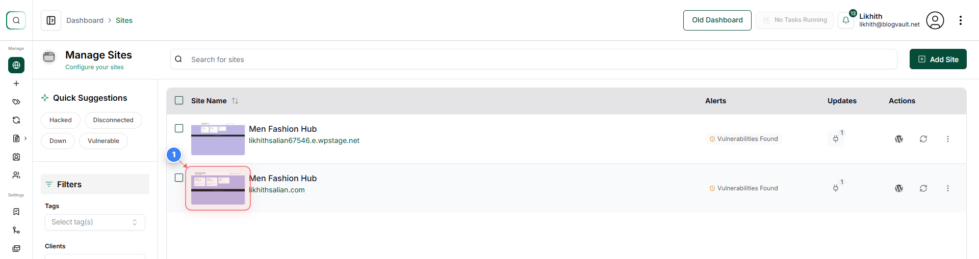 Step 1 screenshot