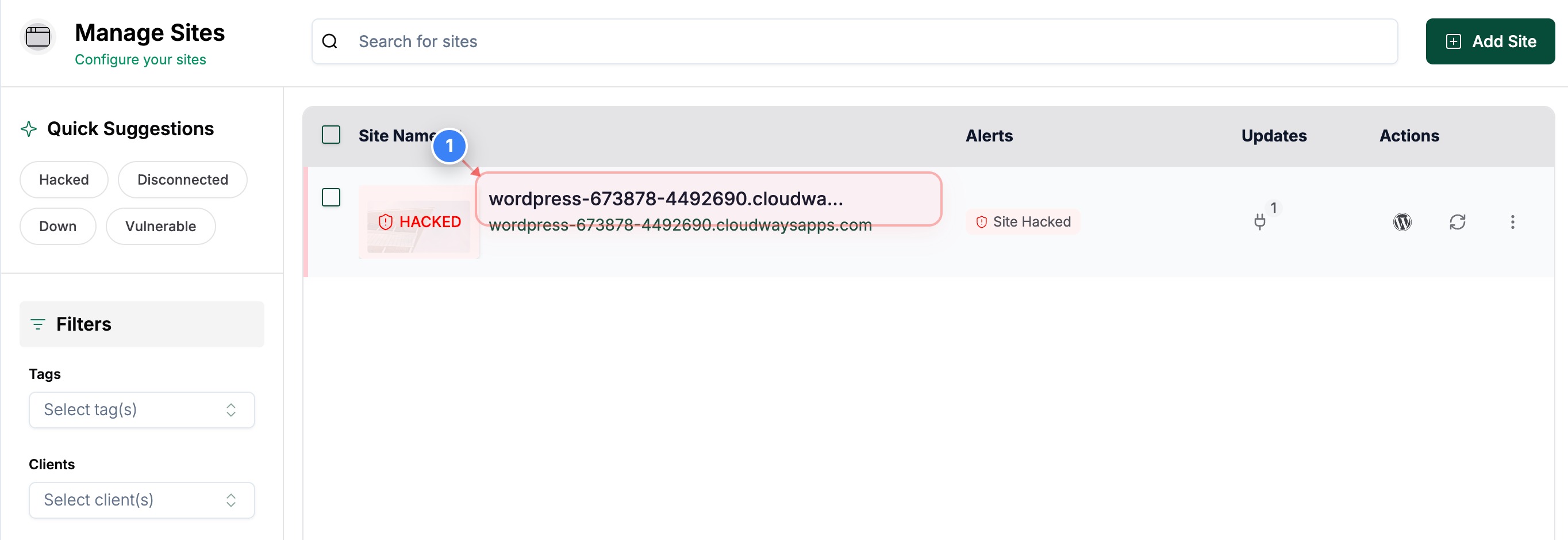Step 1 screenshot