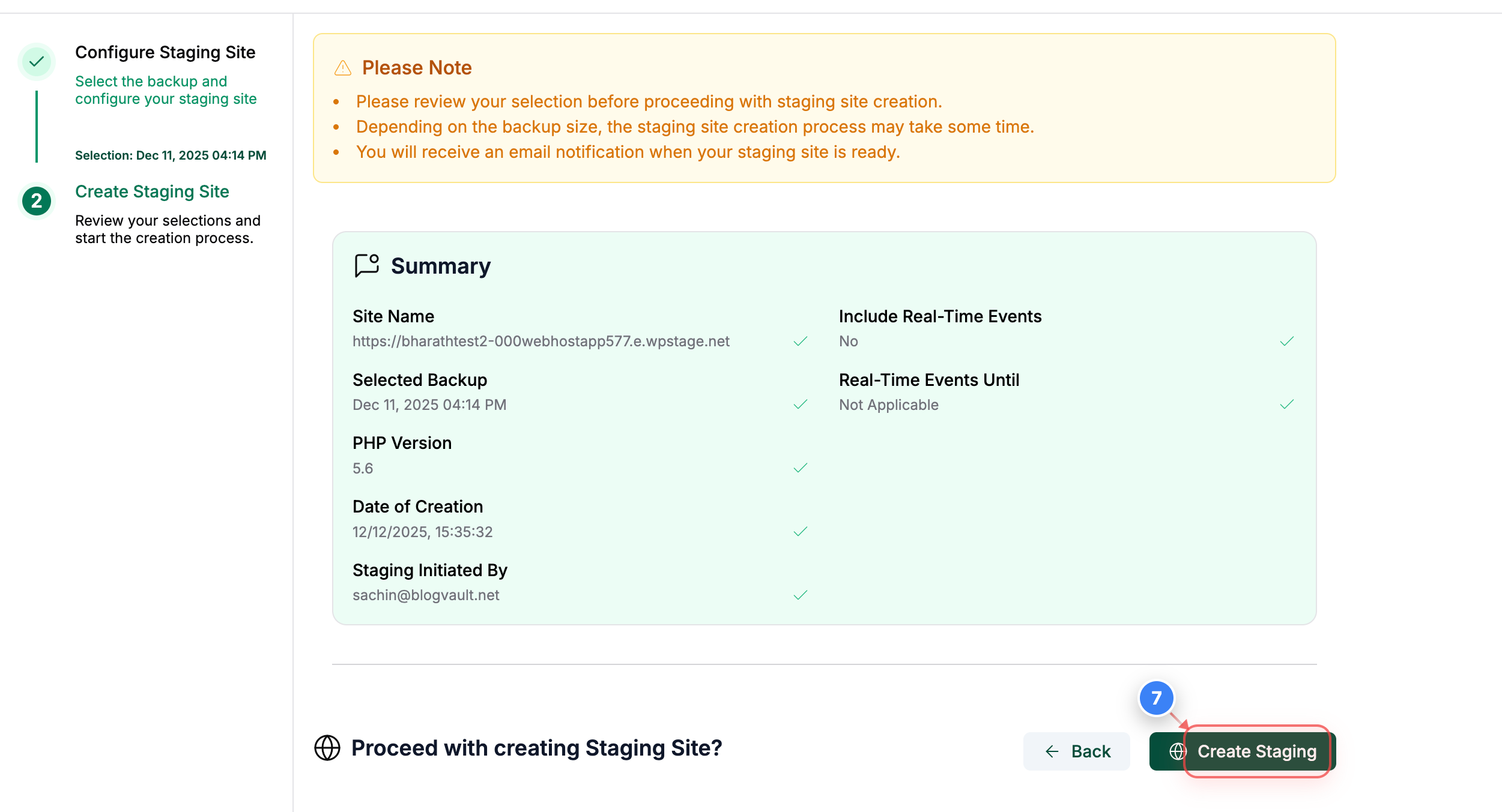 Step 7 screenshot