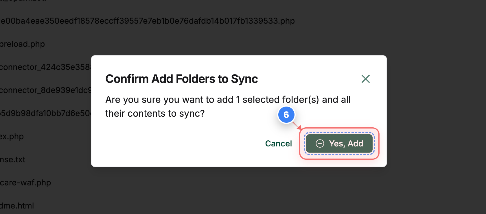 Step 6 screenshot