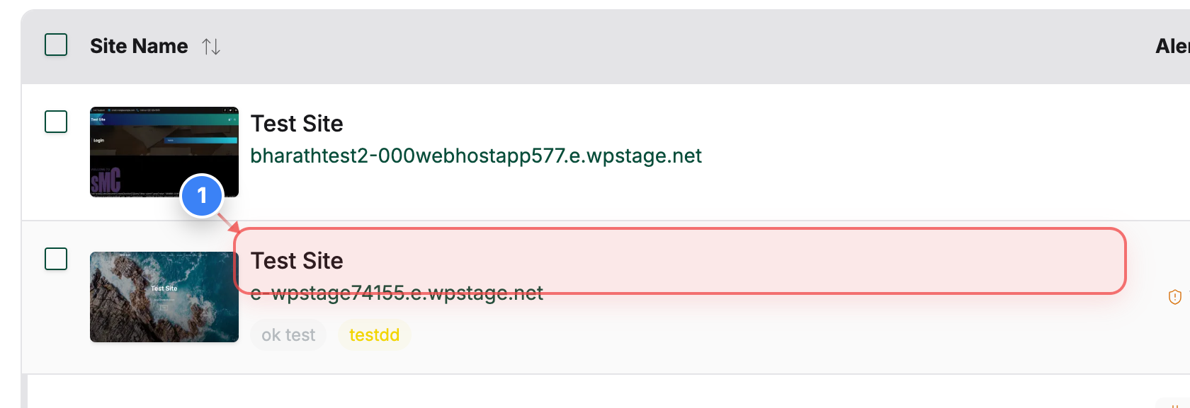 Step 1 screenshot