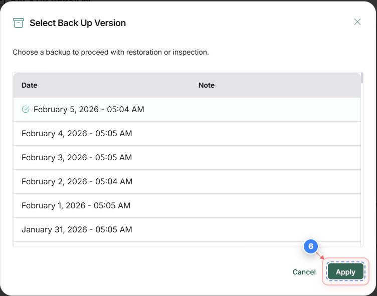 Step 6 screenshot