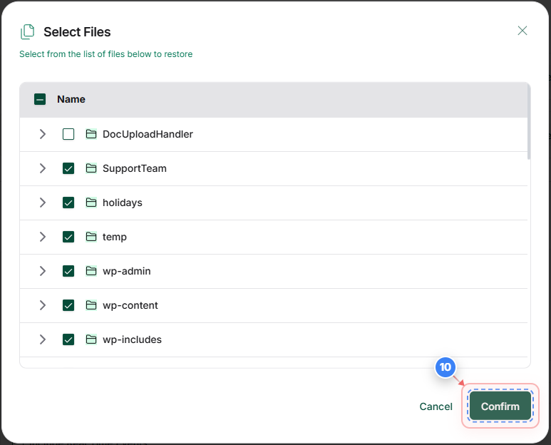 Step 10 screenshot