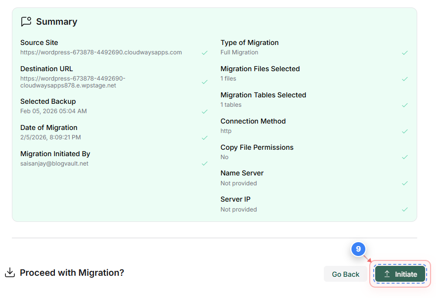 Step 9 screenshot