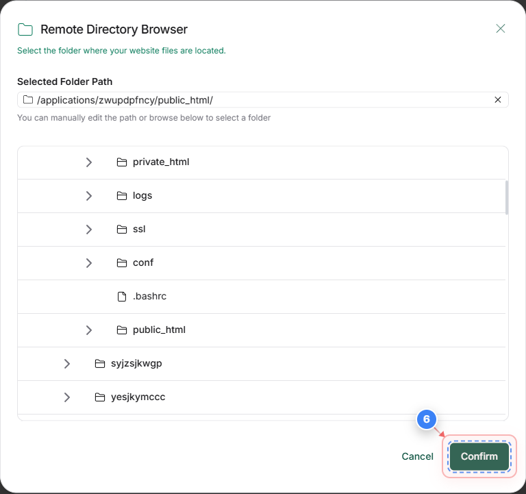 Step 6 screenshot
